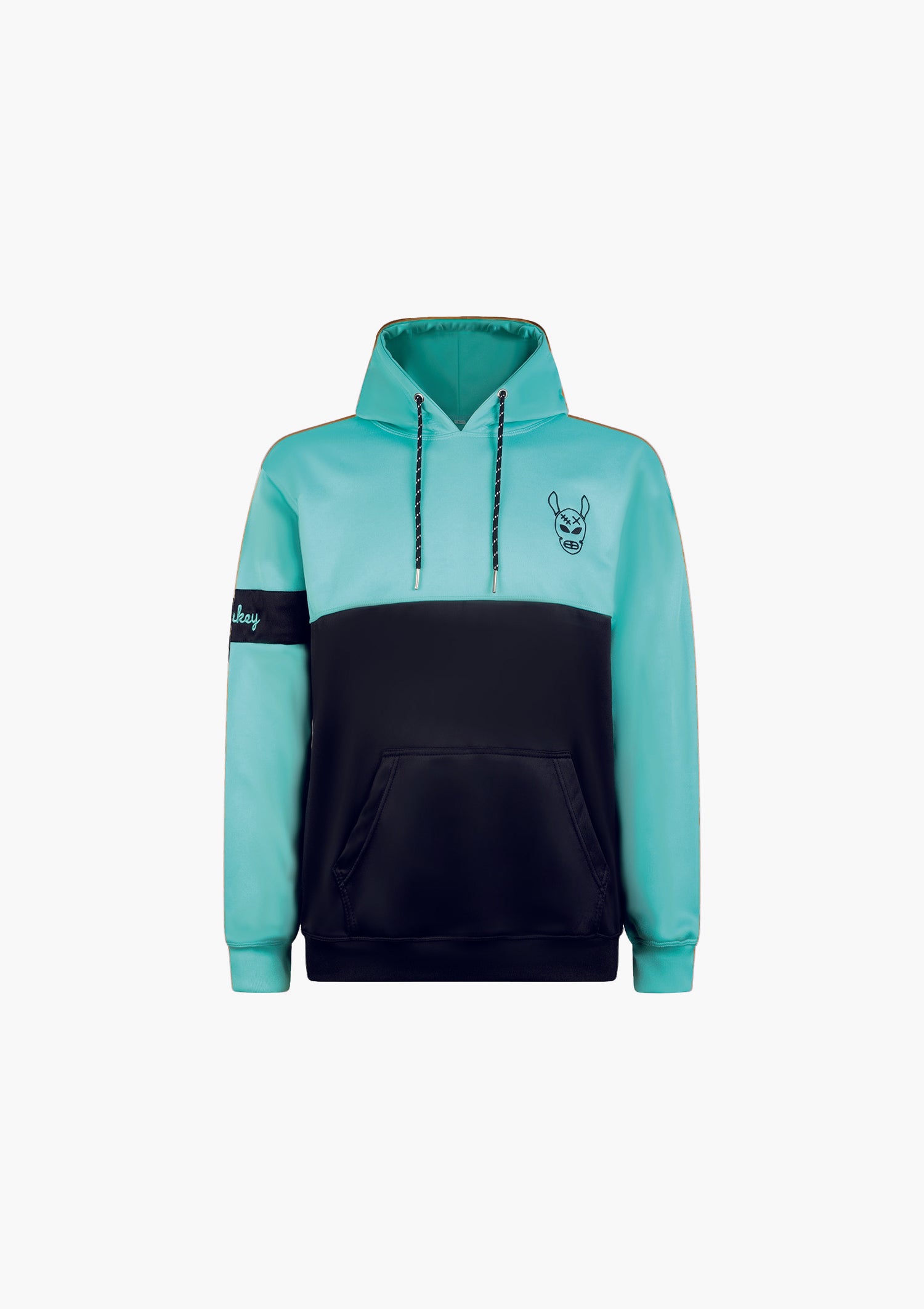 Essentials Trackhoodie I Black/Skyblue