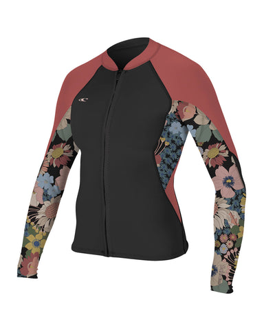 REALON Wetsuits Top Jacket Women 2mm Neoprene Shirt Wet Suit Long Sleeve  for Diving Surf Swim Water Sports 