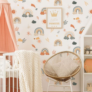 mundo buba - Vinilo decorativo infantil o calcomanía de pared Arcoíris  gigante – mundobuba