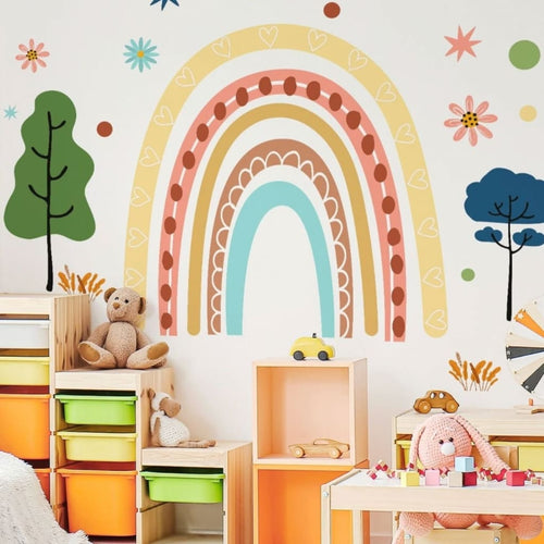 Vinilo decorativo infantil o calcomanía de pared Arcoíris gigante –  mundobuba - mundo buba