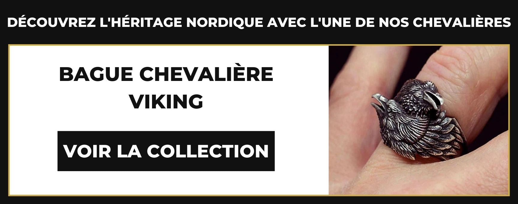 bague chevalière viking