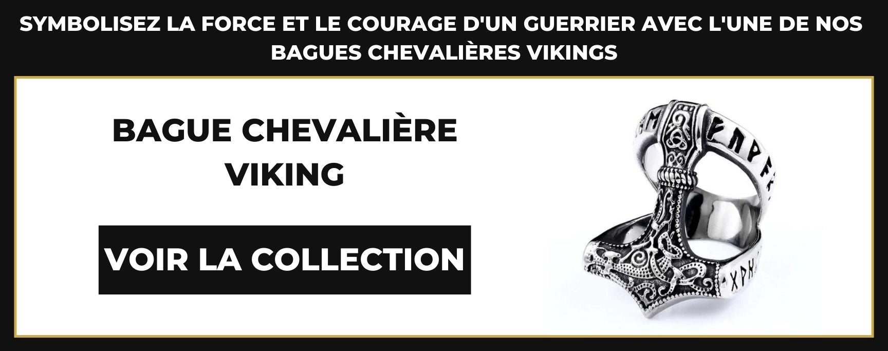 bague chevalière viking