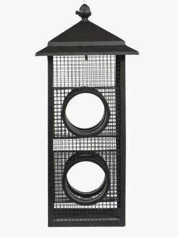 Fly through metal feeder