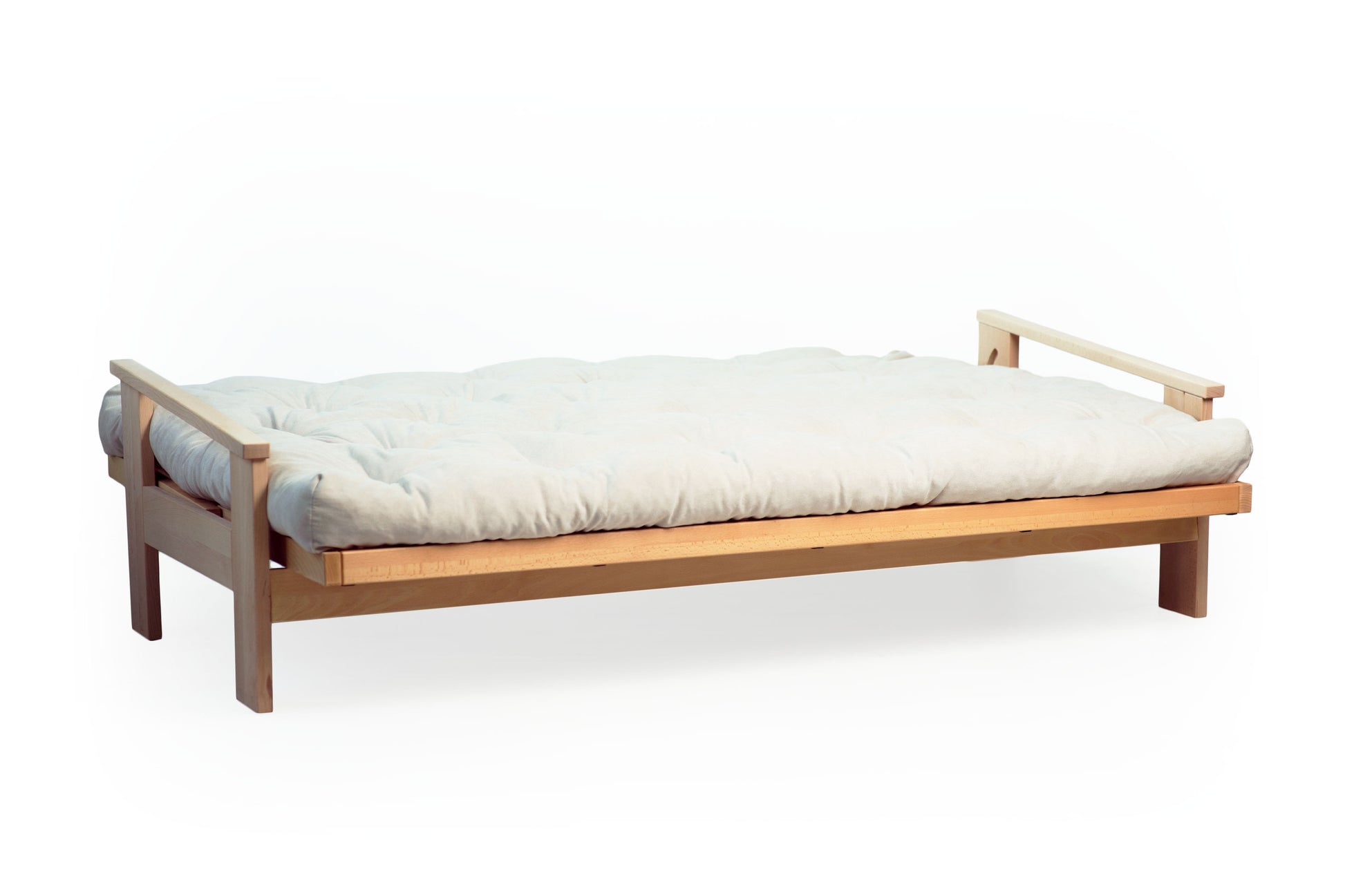 Denton Natural Chemical-Free Futon Frame - Eco-Friendly Solid Beechwood – Comfort