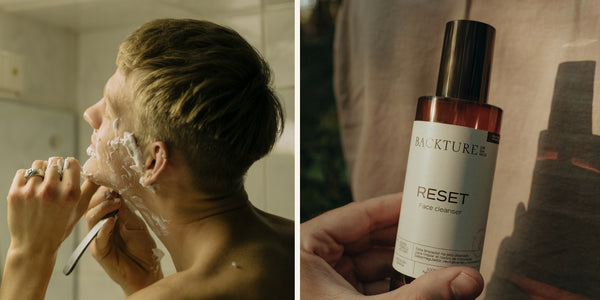 The step by step for a shaving routine that protects and cares for men's skin