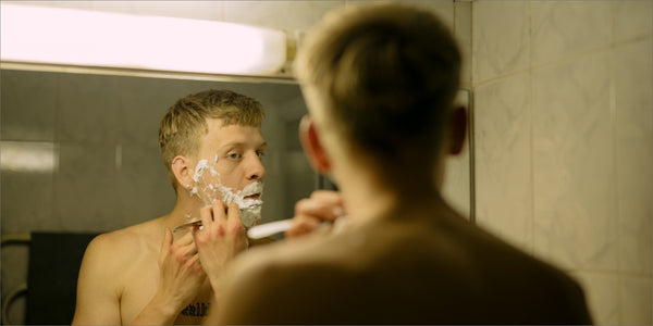 The step by step for a shaving routine that protects and cares for men's skin