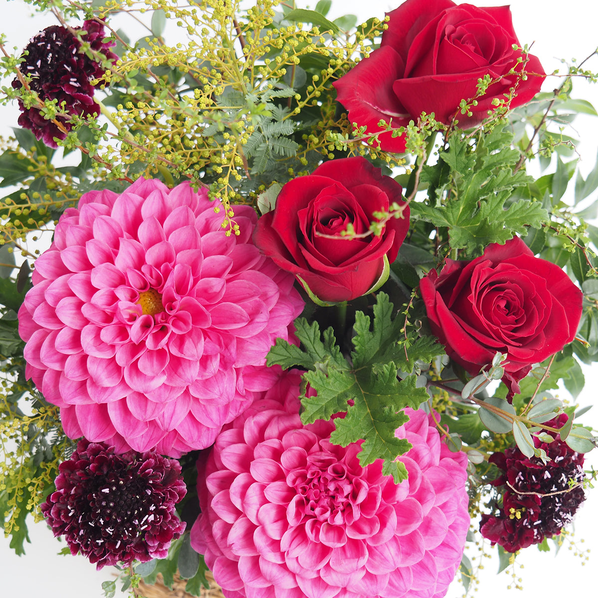 フラワーアレンジ Xlサイズ 赤 ピンク 花屋の通販 ブーケ 誕生日 結婚記念日などフラワーギフト こだわりの花束 Hanna