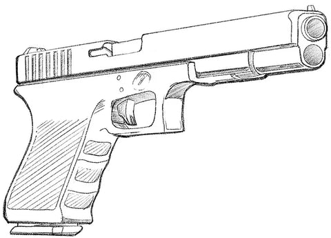 gun drawing easy