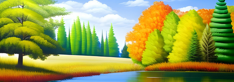 nature acrylic painting