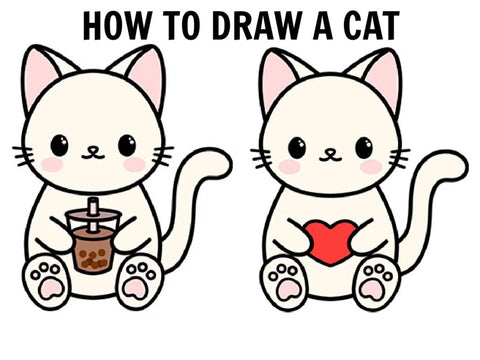 How to Draw an Orange Tabby Cat - Really Easy Drawing Tutorial