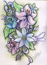 flower sketch ideas