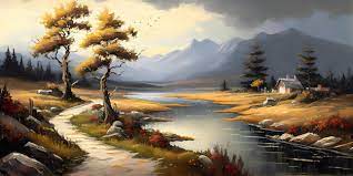landscapes in oil painting