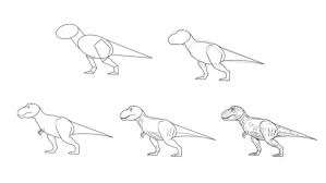how to paint a dinosaur