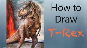 sketch realistic dinosaur drawing