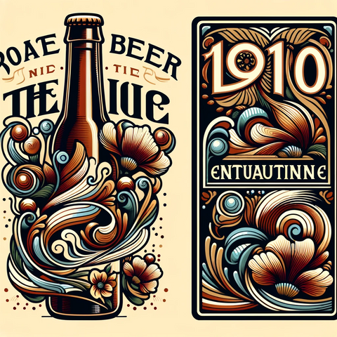 1910 Beer Label
