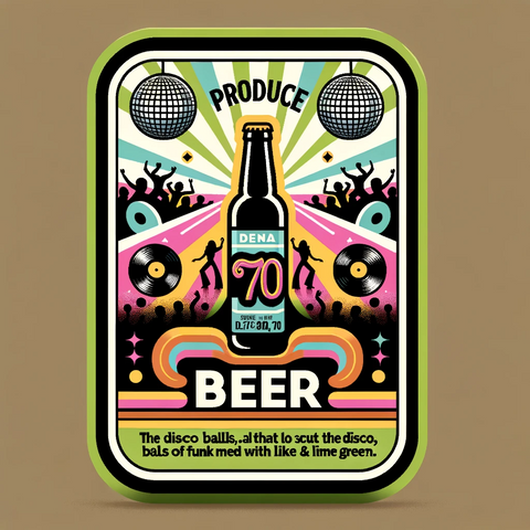 1970 Beer Label