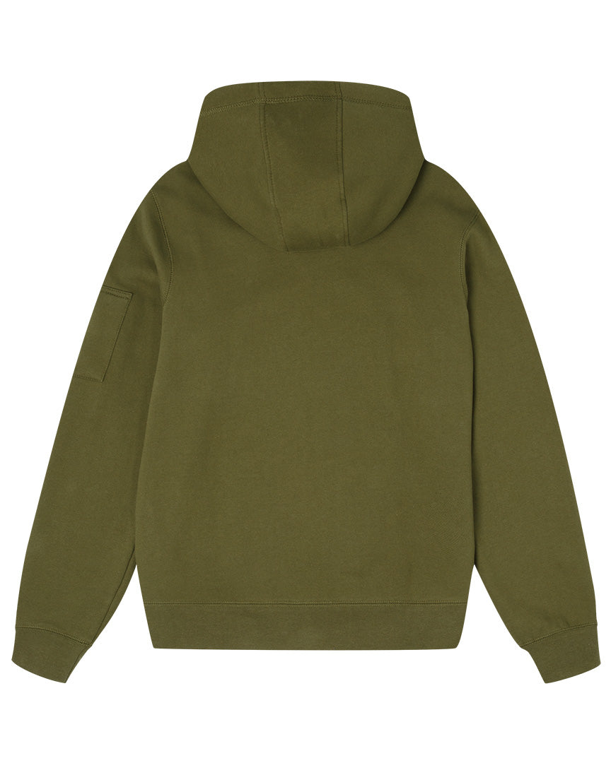MLB X  ALPHA INDUSTRIES GREEN LONG SLEEVES HOODED PULLOVER