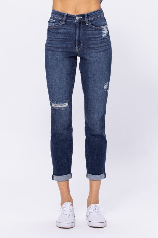 Judy Blue Mid-Rise Long Inseam Pin Tack Skinny Jeans – Southernly Charm  Boutique LLC