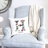 Buy Personalized Floral Alphabet Throw Pillow Covers
