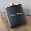 Buy Personalized Matte Black Groomsmen Flask - 6 oz.