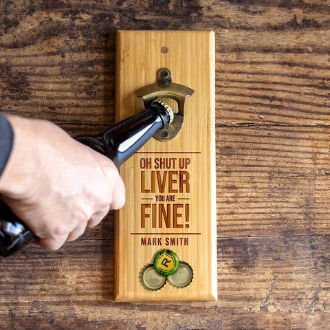 Buy Personalized Magnetic Wall-Mounted Bottle Openers