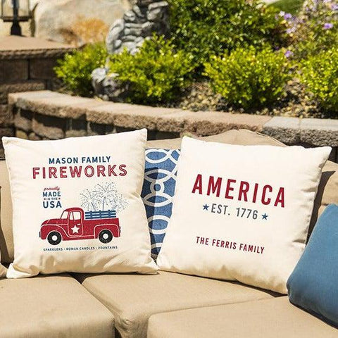 Buy Personalized Patriotic Throw Pillow Covers