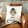 Buy Personalized Watercolor Dog Throw Pillow Covers