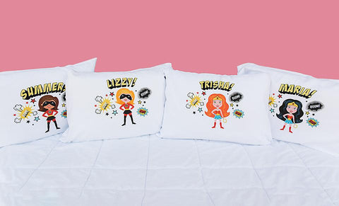 Buy Personalized Girl Superhero Pillowcases