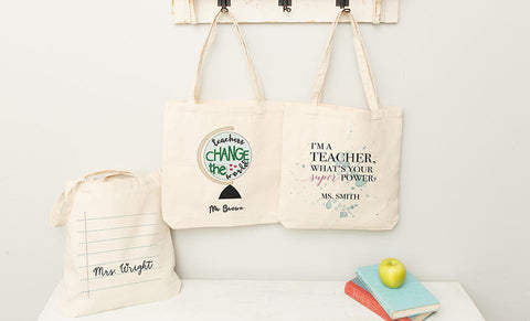 Buy Personalized Teacher Tote Bags