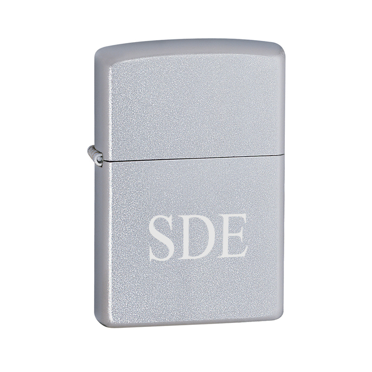 Personalized Zippo Satin Chrome Lighter