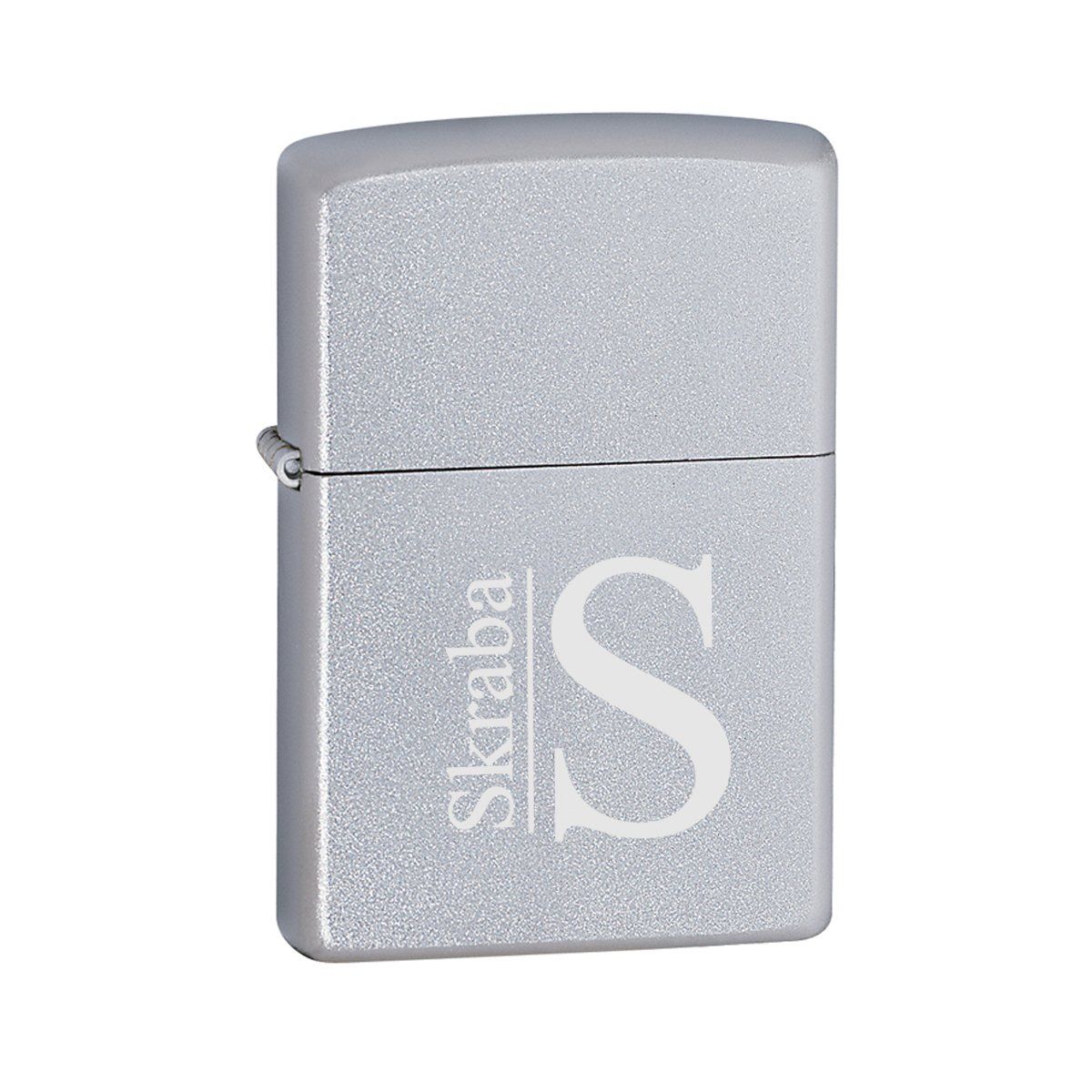 Personalized Zippo Satin Chrome Lighter