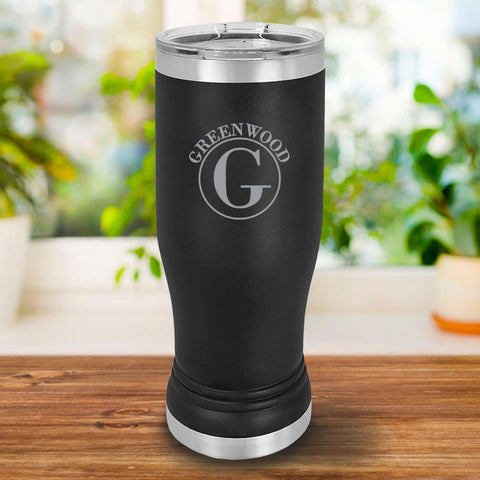 Buy Personalized Black Insulated Pilsner 20oz.