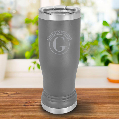 Buy Personalized 20oz. Gray Insulated Pilsner