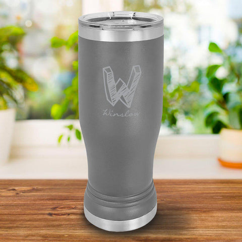 Buy Personalized 20oz. Gray Insulated Pilsner
