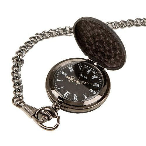 Buy Personalized Midnight Black Pocket Watch - 1.5