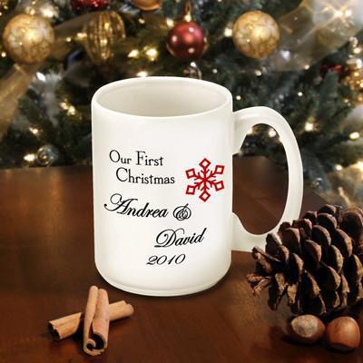 Buy Personalized Our First Christmas Coffee Mug