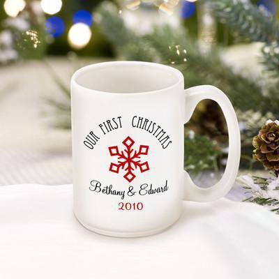 Buy Personalized Our First Christmas Coffee Mug