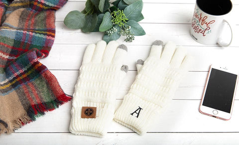 Buy Personalized Monogrammed Knit Gloves