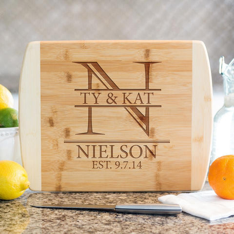 Buy Personalized 8.5x11 Bamboo Cutting Board with Rounded Edge