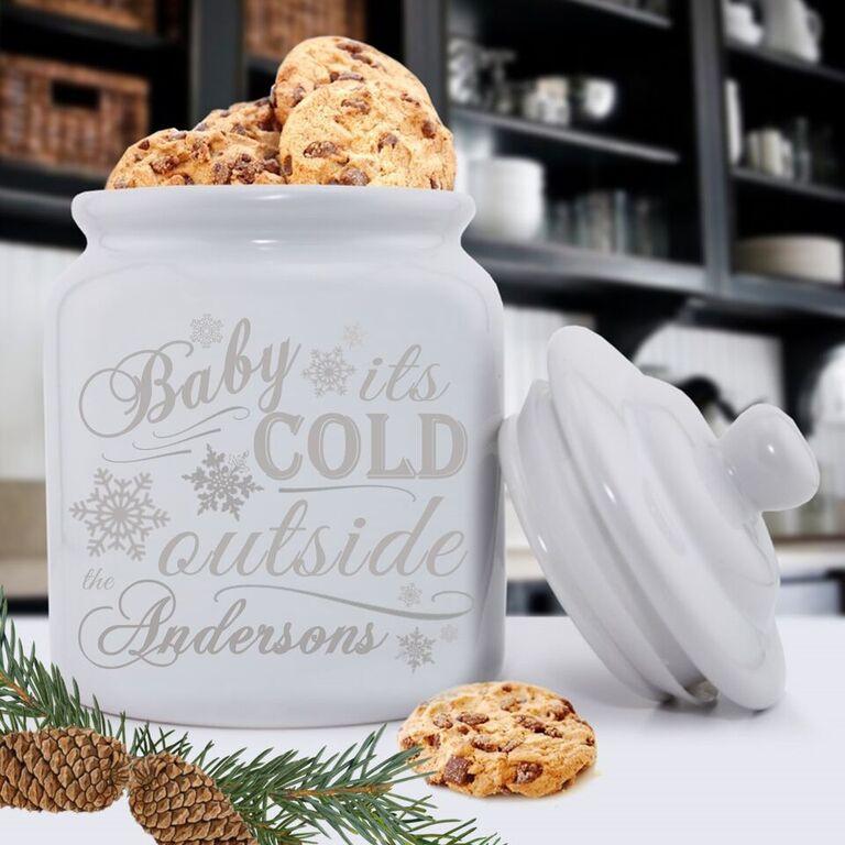 Personalized Holiday Cookie Jars - Baby Its Cold