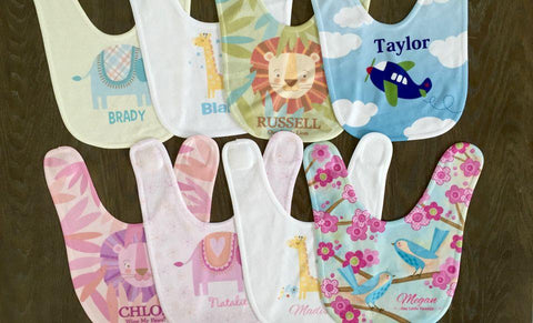 Buy Personalized Baby Bibs - 8 Designs
