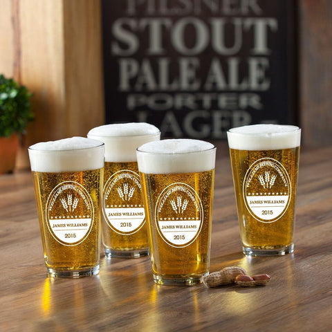 Buy Personalized Pub Glass Set - Set of 4