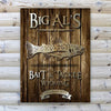 Buy Personalized Rustic Wood Cabin Canvas Sign