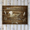 Buy Personalized Rustic Wood Cabin Canvas Sign