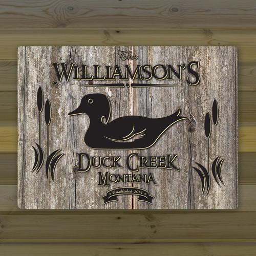 Personalized Canvas Sign - Welcome to the Lake
