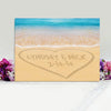 Buy Personalized Heart in Sand Canvas Sign