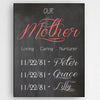 Buy Personalized Definition of A Mother Canvas Sign
