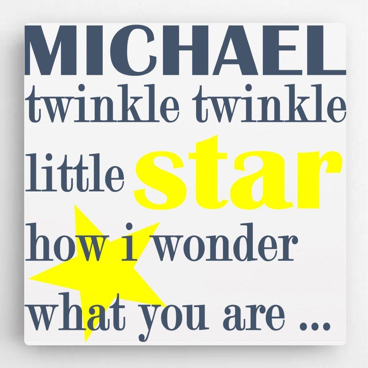 Personalized Kids Canvas Sign-Twinkle