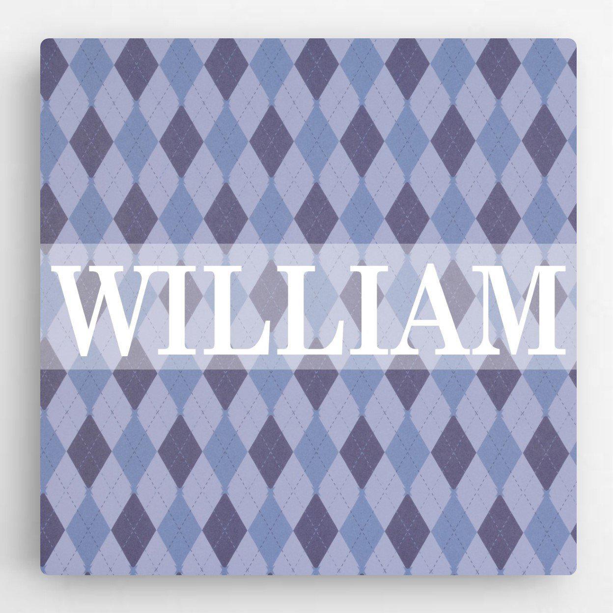 Personalized Pattern Kids Canvas Sign
