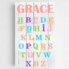 Buy Personalized Colorful ABC Kids Canvas Sign